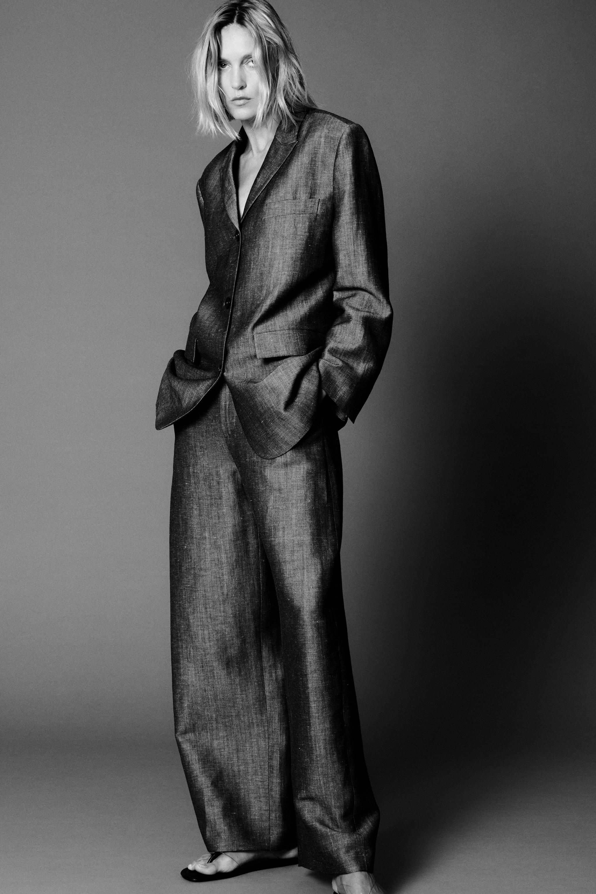 ZW COLLECTION STRAIGHT-CUT LINEN BLAZER